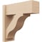 Ekena Millwork 8-in W x 22-in D x 22-in H Funston Block Rough Cedar Woodgrain TimberThane Outlooker, Primed Tan OUTUR080X22X22FST44RCPR - alternate 1